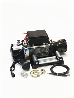 Лебедка электрическая 12V Electric Winch 12000lbs / 5443 кг (блок управления влагозащищен IP66) с ке - фото 52486