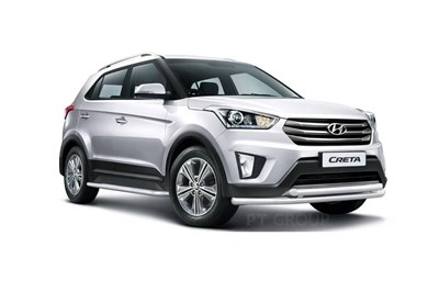 Порог-площадка "Premium" A173ALP + комплект крепежа, RIVAL, Hyundai Creta 2016- - фото 71793