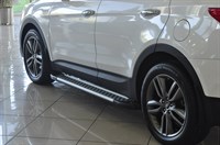 Порог-площадка "Bmw-Style" D180AL + комплект крепежа, RIVAL, Hyundai Santa Fe 2021-