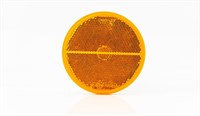 Катафот сетоотражающий Fristom DOB-039A Z желтый (D78 мм) круглый с винтом