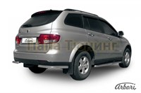 Защита порогов d57 с листом усиленная SsangYong Kyron (2007-2015)