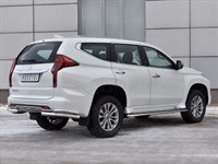 Защита заднего бампера уголки d63+d42 MITSUBISHI PAJERO SPORT 2021-