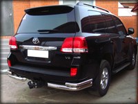 Уголки d76+d42 двойные Toyota Land Cruiser 200 (2013-2015)