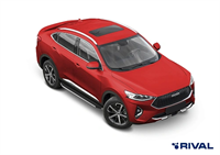 Порог-площадка "Premium" A180ALP + комплект крепежа, RIVAL, Haval F7 2019-, Haval F7x 2019-