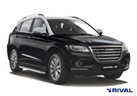 Порог-площадка "Premium" A173ALP + комплект крепежа, RIVAL, Haval H2 2014-